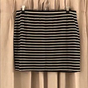 Black/White Striped Mini